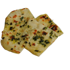 goat cheese & scallion naan